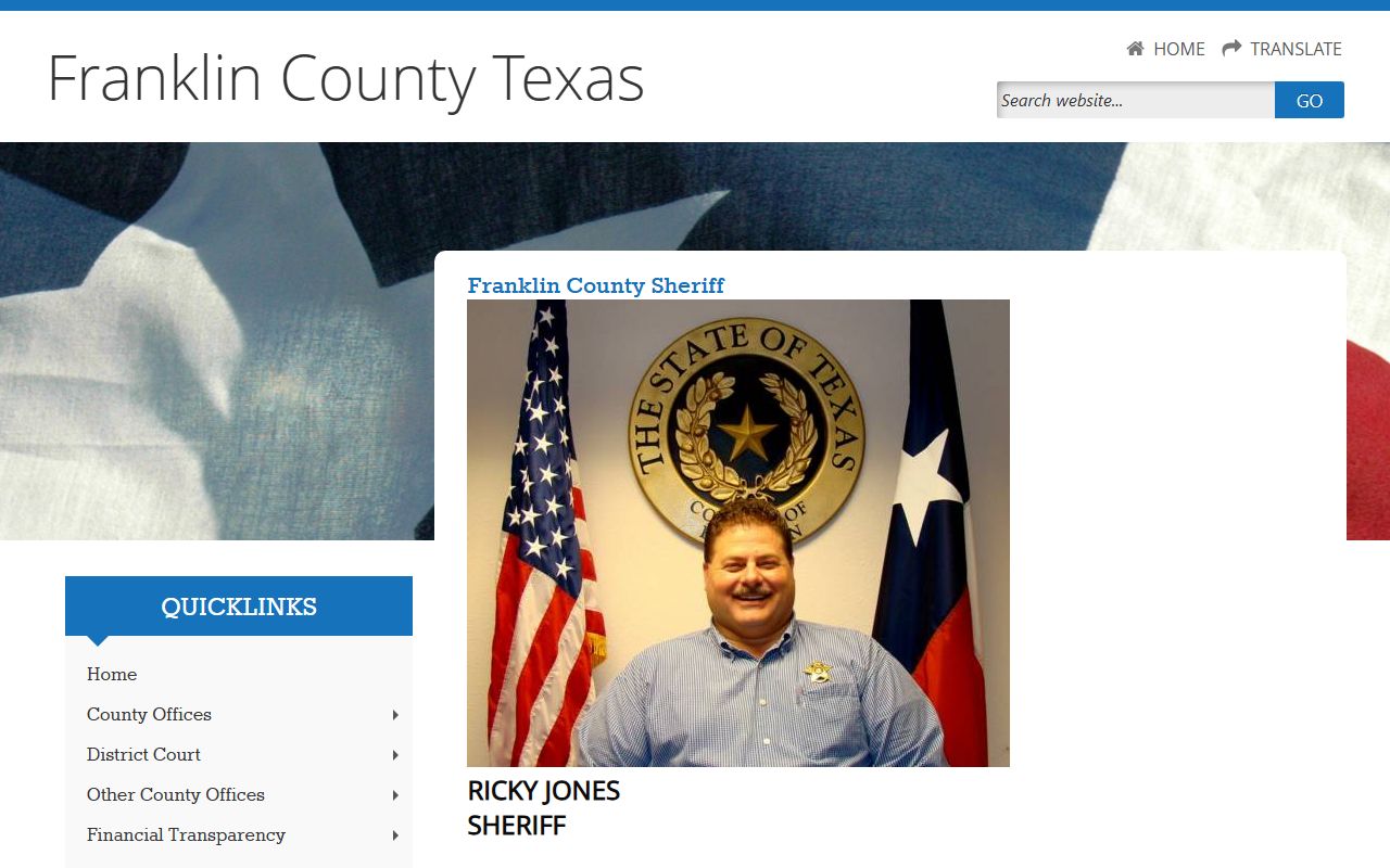 Franklin County inmate search sheriff office contact page